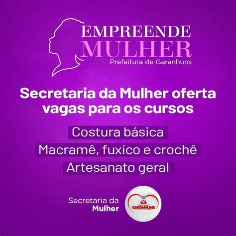 Prefeitura De Garanhuns Oferta Cursos Gratuitos Para As Mulheres Saiba