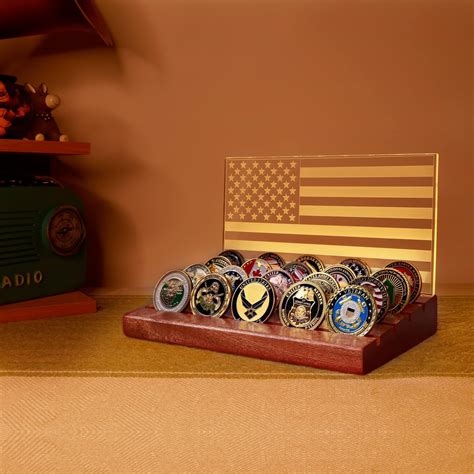 Amazon 5 Row Challenge Coin Holder Military Coin Display Stand