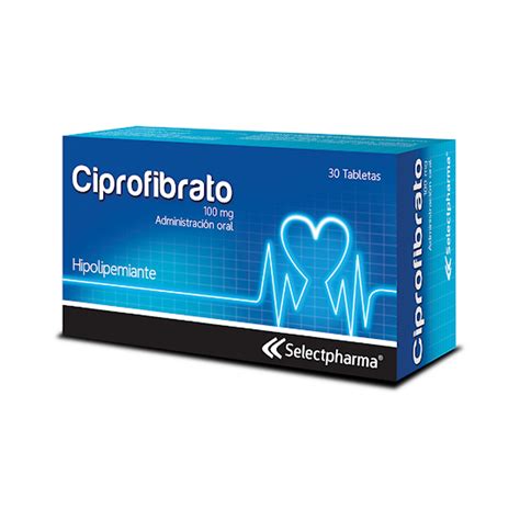 7401104309595 Ciprofibrato 100 Mg Select X 10 Tabletas