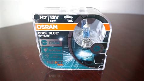 OSRAM COOL BLUE INTENSE NEXT GEN H7 Halogen Review Unboxing Road Test