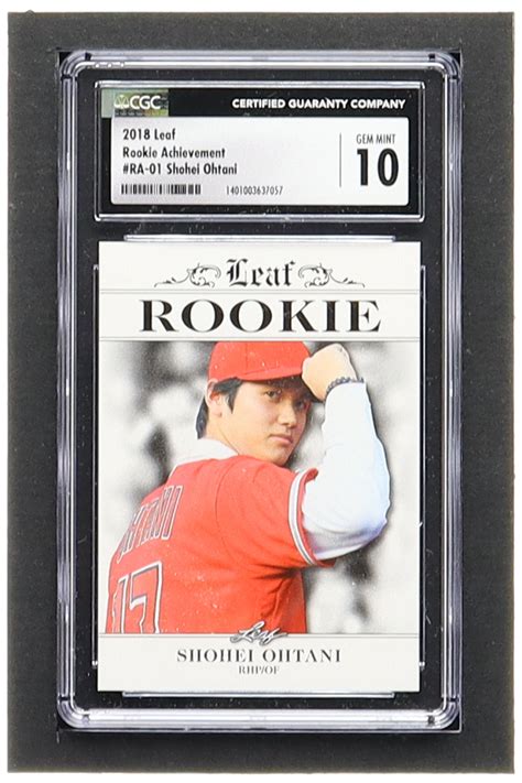 Shohei Ohtani Leaf Ohtani Rookie Achievement Ra Rc Cgc