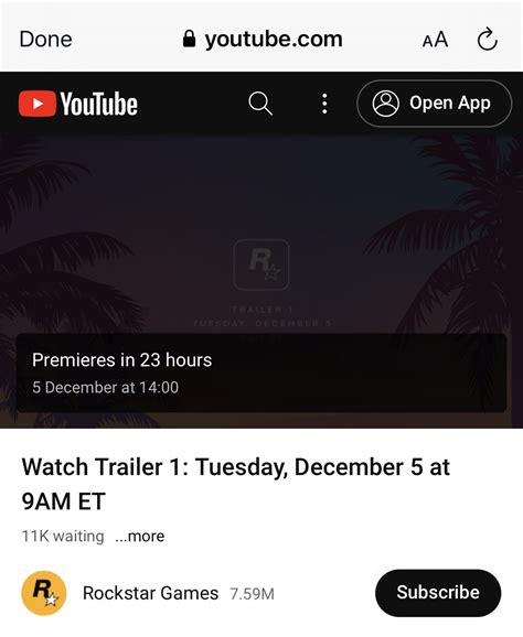 The GTA 6 trailer countdown has begun. : r/GTA