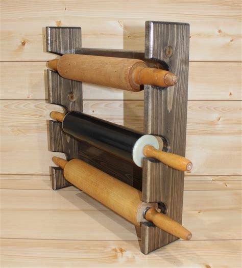 Rolling Pin Rack With Three Slots Multiple Rolling Pin Rack Rolling Pin