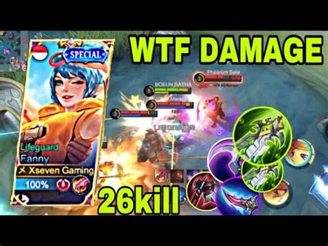 Wtf Damage Kills Fanny Insane One Hit Damage Build Build Top