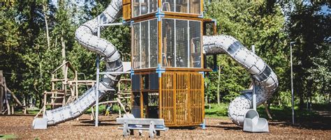 Custom Metal Playground Design | Public Playground Design Architecture ...