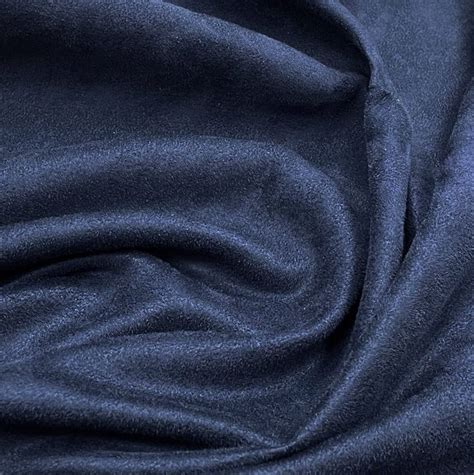 Upholstery Fabric Faux Suede Suedette Material Navy Blue Gsm