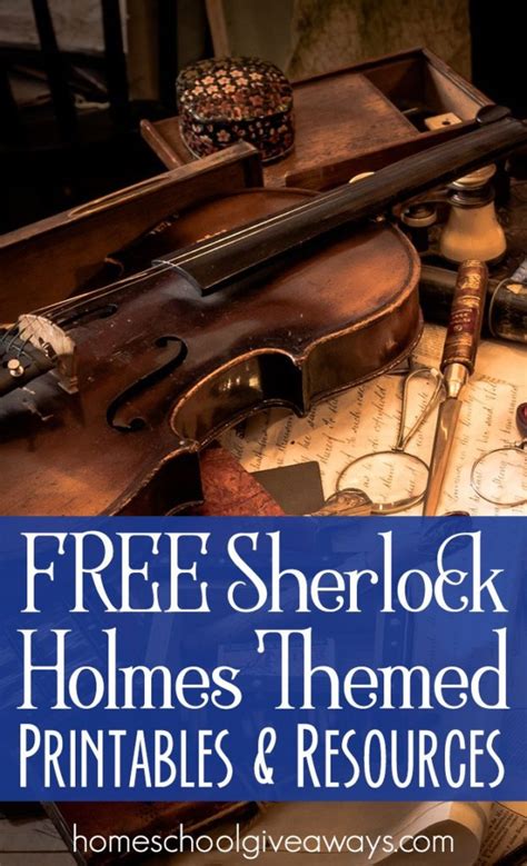 Sherlock Holmes Themed Printables