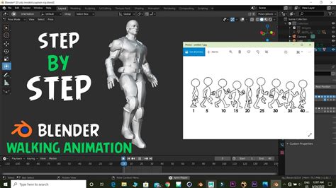 Easy Walk Cycle Animation In Blender Blender Tutorials Youtube