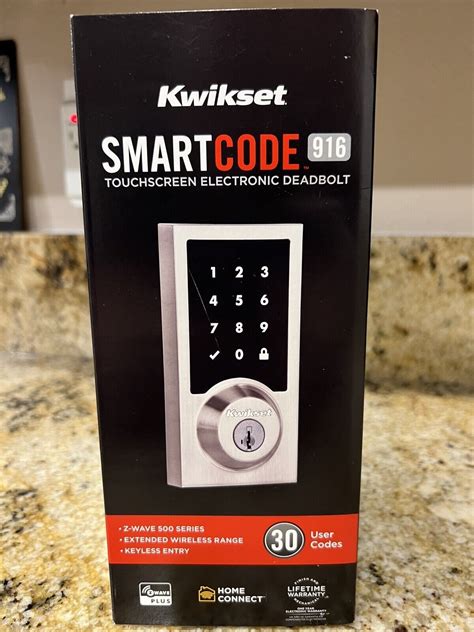 NEW Kwikset Smartcode 916 Traditional Smart Lock Touchscreen Z Wave