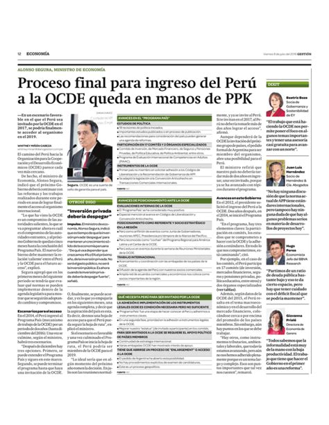 Proceso final para ingreso del Perú a la OCDE queda en manos de