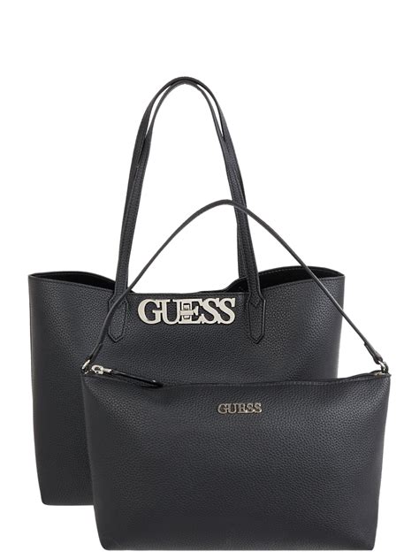 Guess Shopper Und Handtasche Im Set Uptown Chic Black Online Kaufen