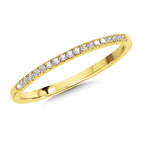 10K Yellow Gold & Diamond Stackable Band – The Gold Mine – Fine Jewelry ...