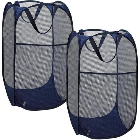 2 Pièces Pop Up Laundry Basket Hamper Pop Up Panier À Linge Pliable