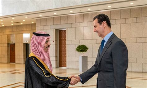 Saudi Foreign Minister Meets Syrias Assad On First Trip To Damascus Since War World Dawncom