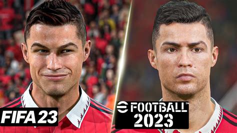 Fifa Vs Efootball Manchester United Player Faces Comparison