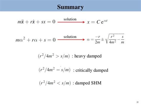 Topic 2 damped oscillation