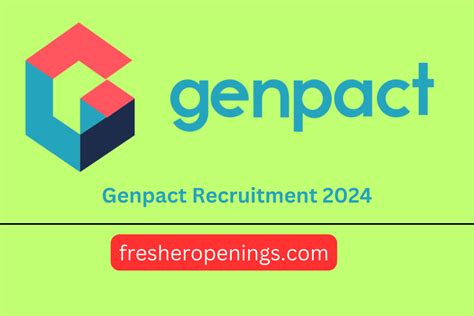 Genpact Recruitment For Freshers Drive 2024 Mass Hiring As Technical