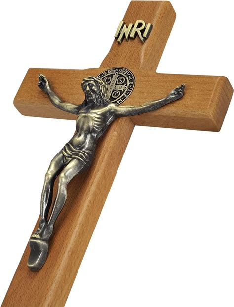 Buy ACHIBANG Crucifix Wall Cross Handmade Wooden Catholic Hanging