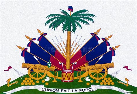 Haiti Coat of arms stock photo. Image of army, france - 46447734