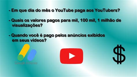 Quanto O Youtube Paga Por Mil Mil E Milh O De Visualiza Es Em