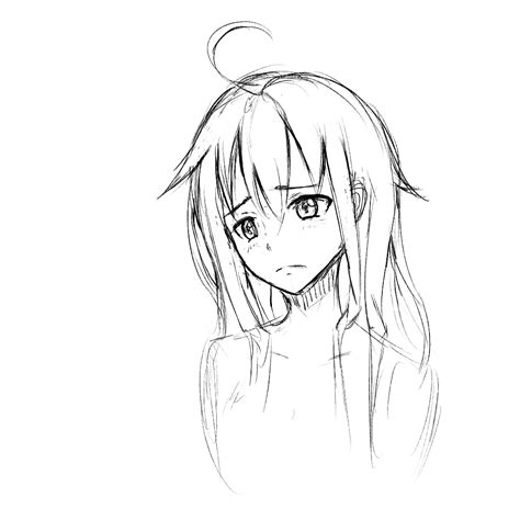 Sad Girl Sketch By Kiritzugu On Deviantart