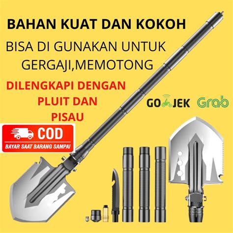 Jual Sekop Skop Cangkul Pacul Gergaji Shovel Lipat Pasir Tanah Kucing