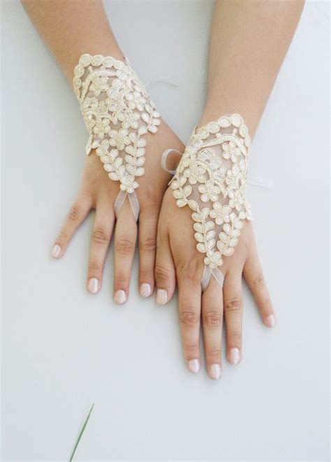 Wedding Gloves Lace Glove Wedding Gold Lace Gloves By Weddinghome 25