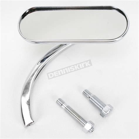 Arlen Ness Right Chrome Mini Oval Mirror 13 407 Harley Davidson