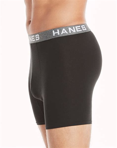 Hanes Mens Ultimate 4 Pack Comfort Flex Fit Boxer Briefs Ultra Soft