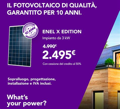 Enel X Edition Fotovoltaico Cappagi