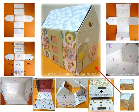 Casita De Papel Y Carton Plantilla En Pdf Felt Doll House Fabric Doll House Doll Crafts