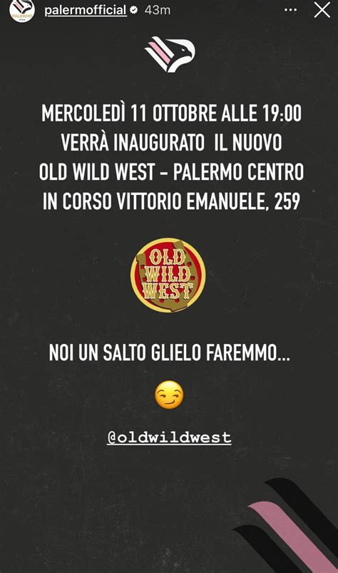 Inaugurazione nuovo Old Wild West il Palermo dà appuntamento ai