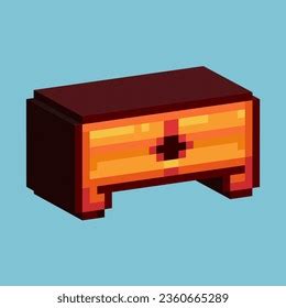 Isometric Pixel Art 3d Chest Items Stock Illustration 2360665289 ...