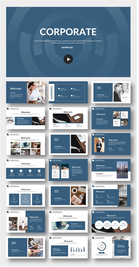 Blue Business Corporate Presentation Template Original And High Quality Powerpoint Templates