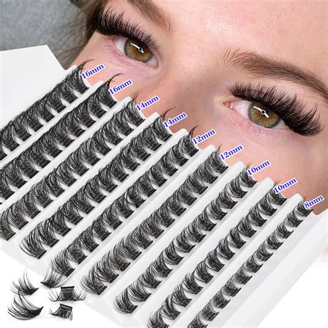 Colored Lash Clusters Mm Eyelash Extension Colored Cluster Lashes