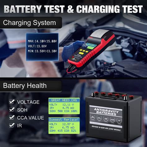 Buy Ancel Bst500 12v 24v Automotive Battery Load Tester With Printer 100 2000 Cca Car Battery