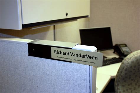 New Changeable Slide In Cubicle Nameplate Holders Created By Naptags