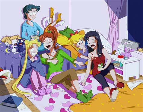 Slumber Party By Lstjules On Deviantart Sailor Moon Fan Art Sailor