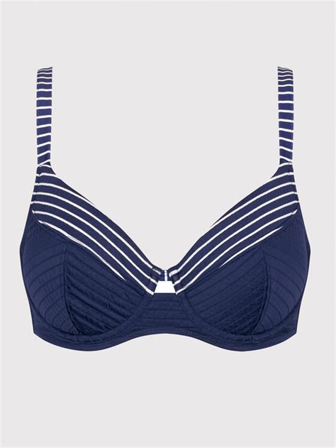 Triumph Bikini Oberteil Nautical 10211232 Dunkelblau Modivo At