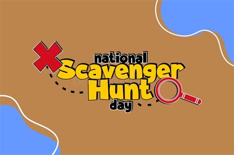 Scavenger Hunt Day stock vector. Illustration of brand - 286596047