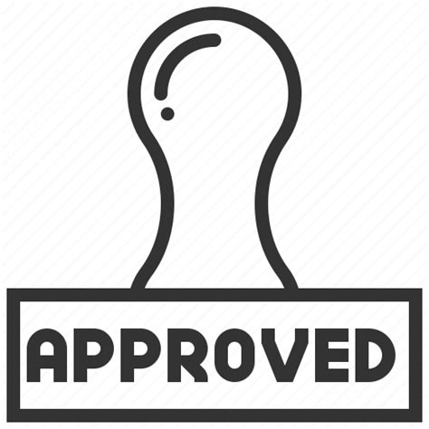 Accept Approve Approved Confirm Stamp Icon