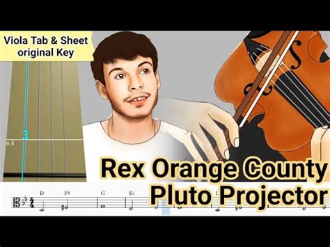 Rex Orange County Pluto Projector Viola Tab Sheet YouTube