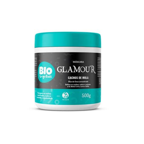 Máscara Biovegetais Cachos de Mola Glamour 500g Shopee Brasil