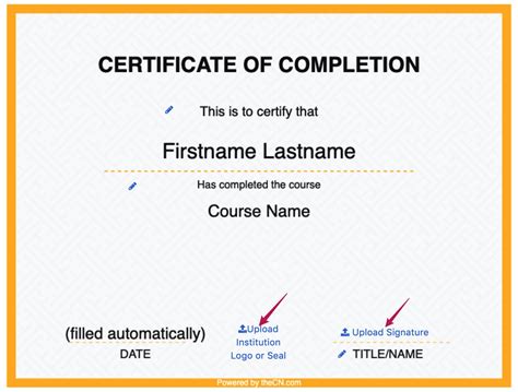 Training Completion Certificate Templates