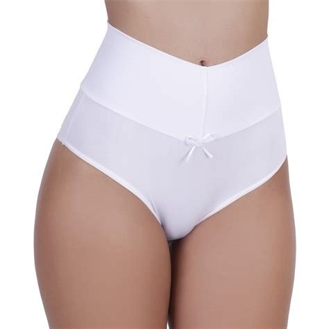 Kit Calcinha C S Alto Segura Barriga Tanga Modeladora P S Parto