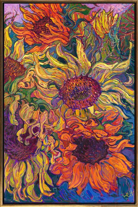 Sunflower Bouquet - Contemporary Impressionism Paintings by Erin Hanson