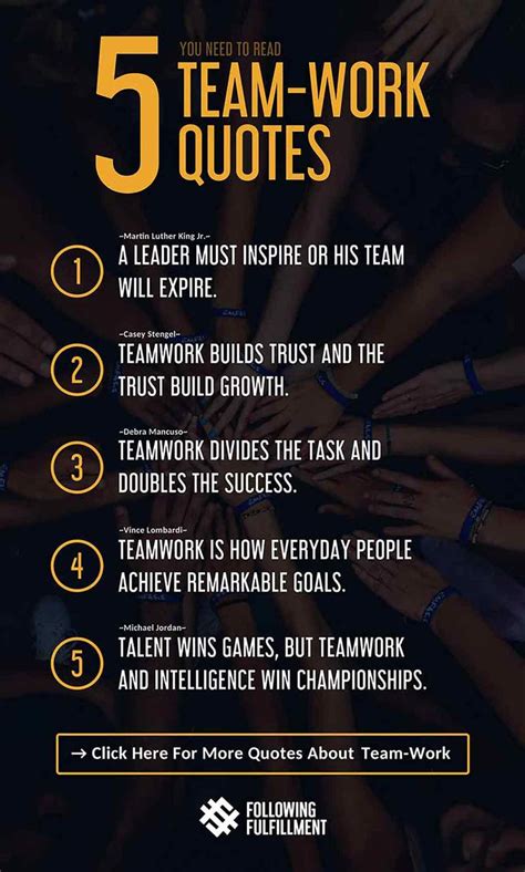 Team Work Daily Quotes To Boost The Results Of Team Working Best