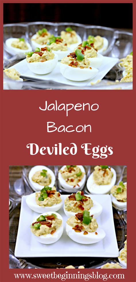 Jalapeno Bacon Deviled Eggs Sweet Beginnings Blog