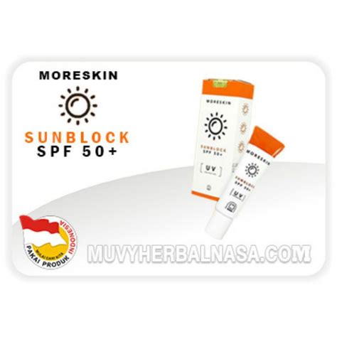 Jual Moreskin Sunblok Sunscreen Spf Daily Uv Protect Anti Agin