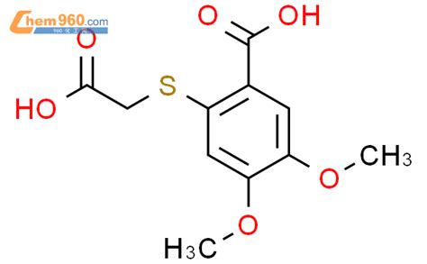 26791 94 6 Benzoic acid 2 carboxymethyl thio 4 5 dimethoxy 化学式结构式